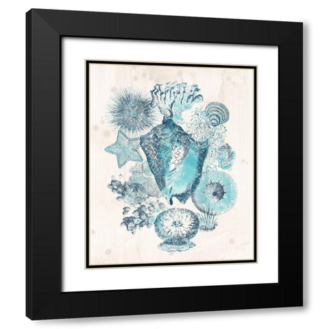 Coastal Melange III Black Modern Wood Framed Art Print with Double Matting by Vess, June Erica