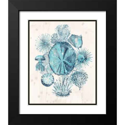 Coastal Melange IV Black Modern Wood Framed Art Print with Double Matting by Vess, June Erica