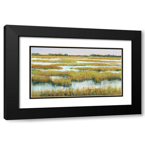 Serene Marshland II Black Modern Wood Framed Art Print with Double Matting by OToole, Tim