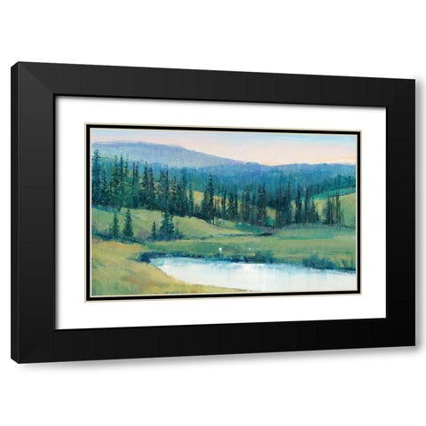 Mountain Retreat II Black Modern Wood Framed Art Print with Double Matting by OToole, Tim