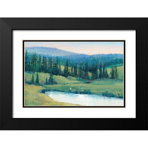 Mountain Retreat II Black Modern Wood Framed Art Print with Double Matting by OToole, Tim