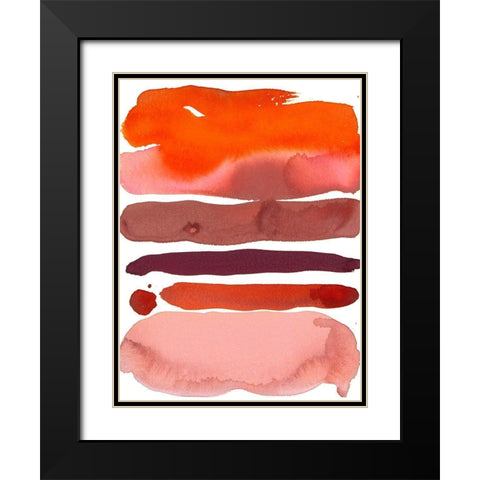 Tuscan Sunset II Black Modern Wood Framed Art Print with Double Matting by Delamater, Rob