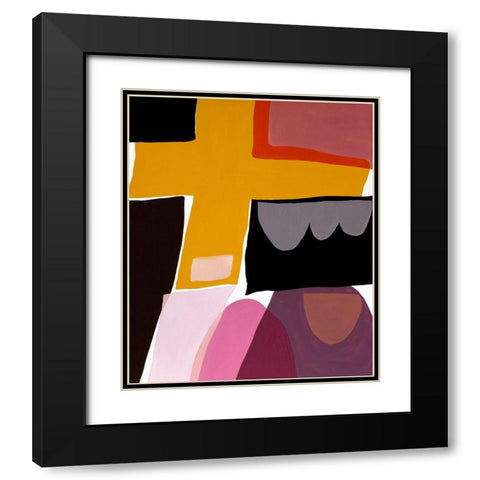 Finale II Black Modern Wood Framed Art Print with Double Matting by Delamater, Rob