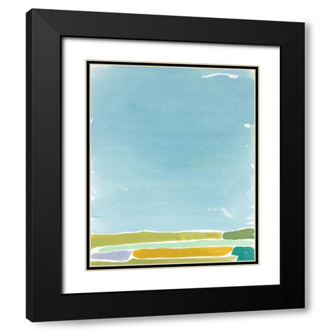 Abstract Italian Landscape III Black Modern Wood Framed Art Print with Double Matting by Delamater, Rob