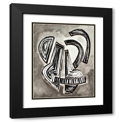 Etruscan Vessel I Black Modern Wood Framed Art Print with Double Matting by Delamater, Rob