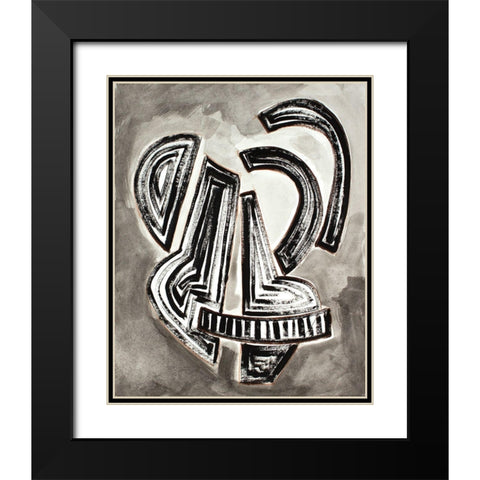 Etruscan Vessel I Black Modern Wood Framed Art Print with Double Matting by Delamater, Rob
