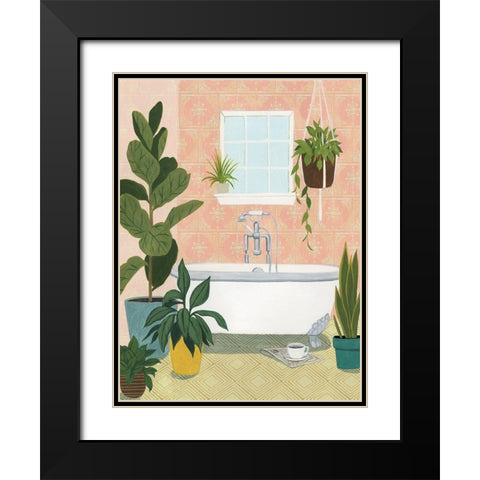 Bathtub Oasis II Black Modern Wood Framed Art Print with Double Matting by Popp, Grace