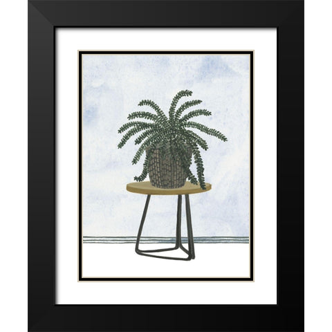 Mes Plants II Black Modern Wood Framed Art Print with Double Matting by Wang, Melissa