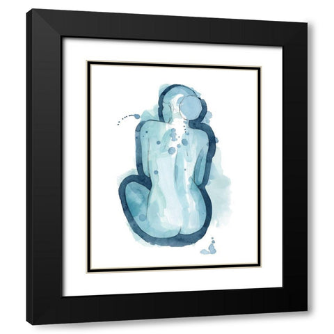 Serena I Black Modern Wood Framed Art Print with Double Matting by Popp, Grace