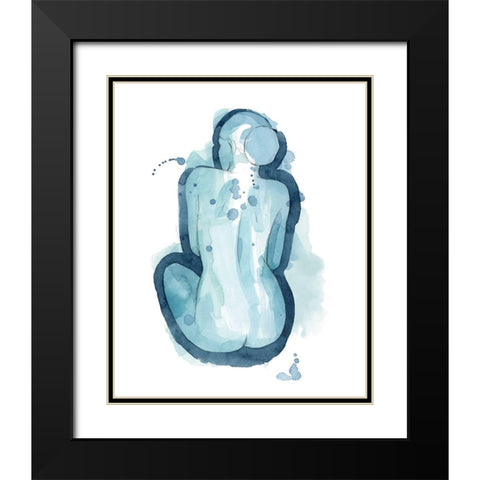 Serena I Black Modern Wood Framed Art Print with Double Matting by Popp, Grace