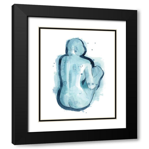 Serena II Black Modern Wood Framed Art Print with Double Matting by Popp, Grace