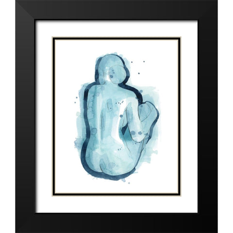 Serena II Black Modern Wood Framed Art Print with Double Matting by Popp, Grace