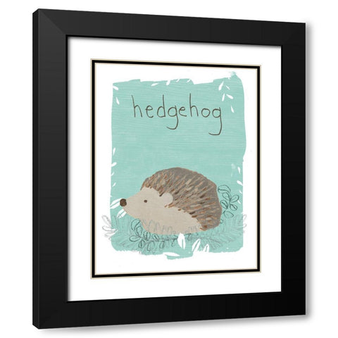 Critter Cameo I Black Modern Wood Framed Art Print with Double Matting by Vess, June Erica