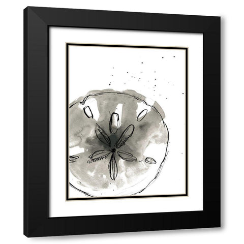 Ink Coast III Black Modern Wood Framed Art Print with Double Matting by Vess, June Erica
