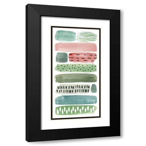 Phases of Joy I Black Modern Wood Framed Art Print with Double Matting by Wang, Melissa