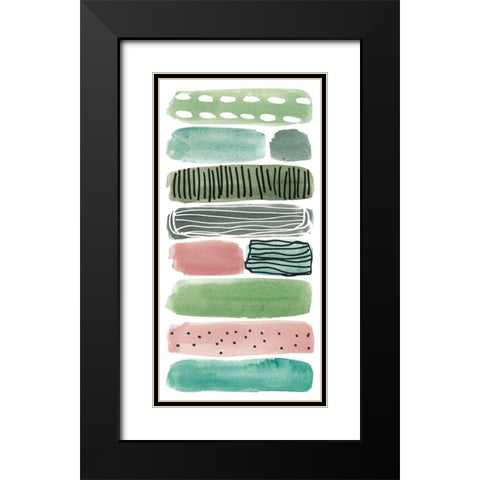Phases of Joy II Black Modern Wood Framed Art Print with Double Matting by Wang, Melissa