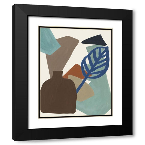 Mod Collage VI Black Modern Wood Framed Art Print with Double Matting by Wang, Melissa