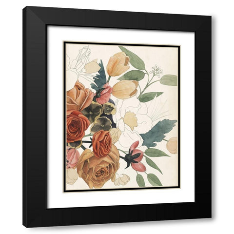 Imperfect Bouquet II Black Modern Wood Framed Art Print with Double Matting by Popp, Grace