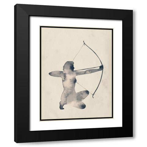 Archeress IV Black Modern Wood Framed Art Print with Double Matting by Popp, Grace