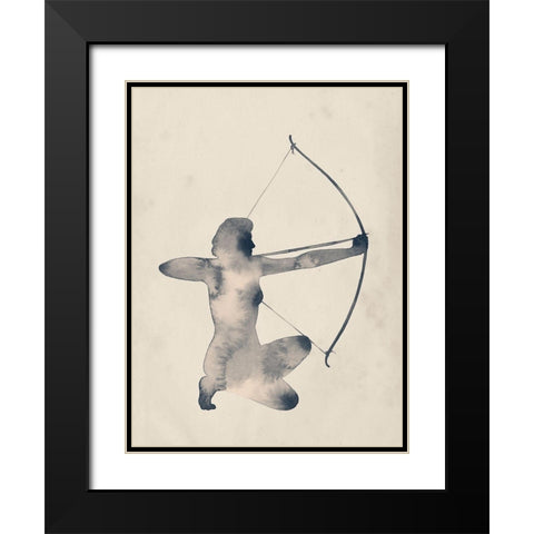 Archeress IV Black Modern Wood Framed Art Print with Double Matting by Popp, Grace