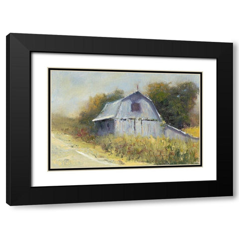 Change of Seasons II Black Modern Wood Framed Art Print with Double Matting by Wendling, Marilyn