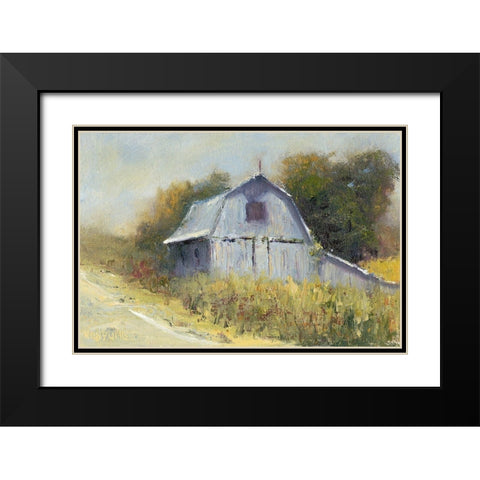 Change of Seasons II Black Modern Wood Framed Art Print with Double Matting by Wendling, Marilyn