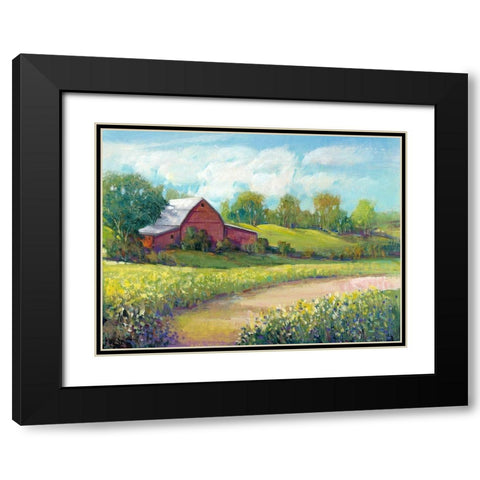 Rural America II Black Modern Wood Framed Art Print with Double Matting by OToole, Tim