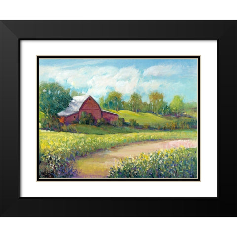 Rural America II Black Modern Wood Framed Art Print with Double Matting by OToole, Tim