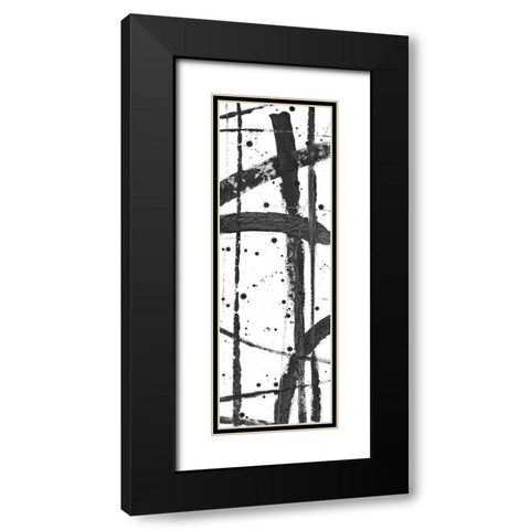 Criss-Cross I Black Modern Wood Framed Art Print with Double Matting by OToole, Tim