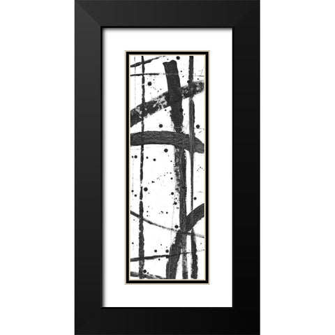 Criss-Cross I Black Modern Wood Framed Art Print with Double Matting by OToole, Tim