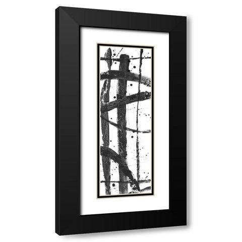 Criss-Cross II Black Modern Wood Framed Art Print with Double Matting by OToole, Tim