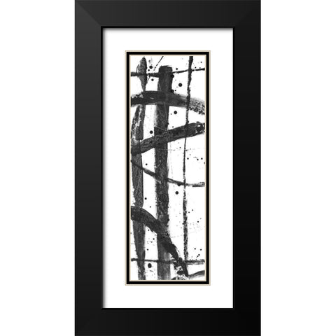 Criss-Cross II Black Modern Wood Framed Art Print with Double Matting by OToole, Tim