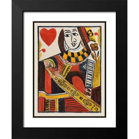 Vintage Cards I Black Modern Wood Framed Art Print with Double Matting by Unknown