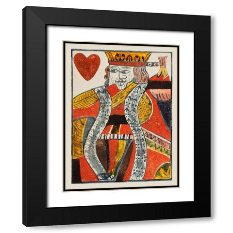 Vintage Cards VIII Black Modern Wood Framed Art Print with Double Matting by Unknown