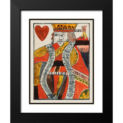 Vintage Cards VIII Black Modern Wood Framed Art Print with Double Matting by Unknown