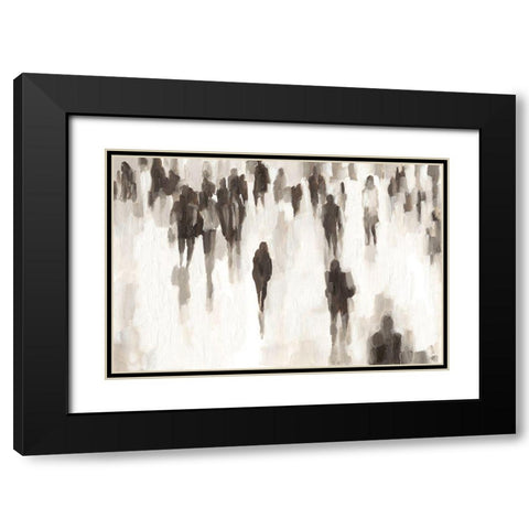 Commuters I Black Modern Wood Framed Art Print with Double Matting by Harper, Ethan