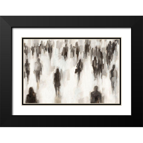 Commuters II Black Modern Wood Framed Art Print with Double Matting by Harper, Ethan