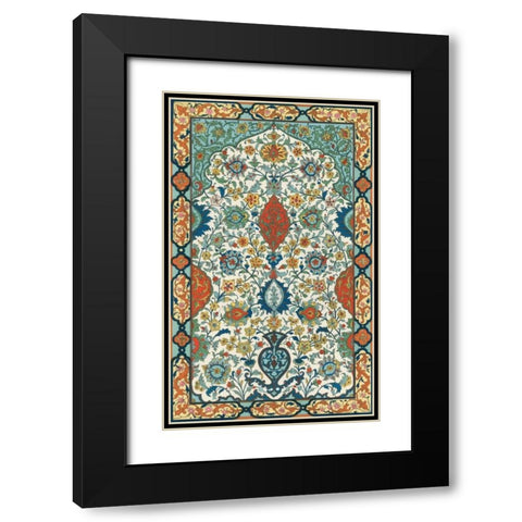 Non-Embellish Persian Ornament I Black Modern Wood Framed Art Print with Double Matting by Vision Studio