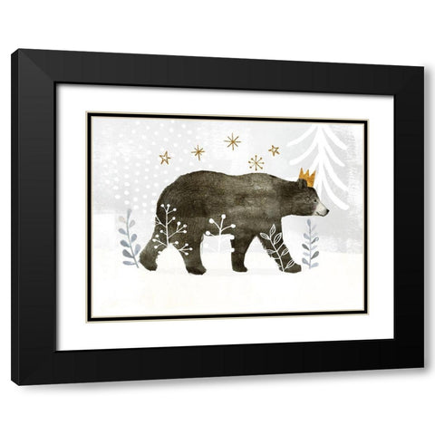 Woodland Celebration III Black Modern Wood Framed Art Print with Double Matting by Borges, Victoria