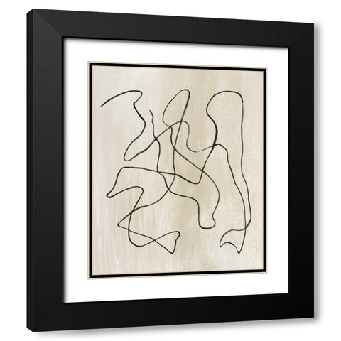 Bound III Black Modern Wood Framed Art Print with Double Matting by Wang, Melissa