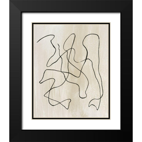 Bound III Black Modern Wood Framed Art Print with Double Matting by Wang, Melissa