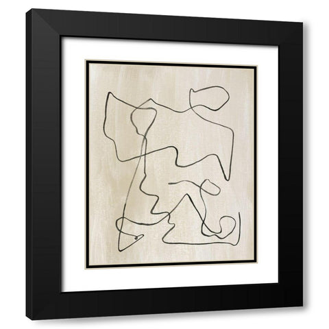 Bound IV Black Modern Wood Framed Art Print with Double Matting by Wang, Melissa