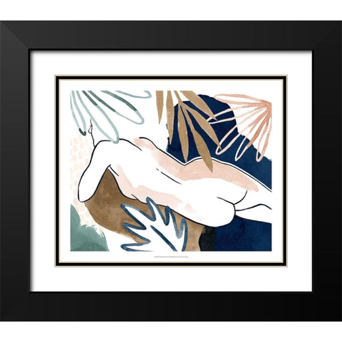 Tropical Laze II Black Modern Wood Framed Art Print with Double Matting by Popp, Grace