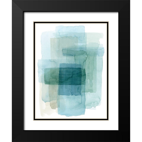 Wave Spector I Black Modern Wood Framed Art Print with Double Matting by Popp, Grace