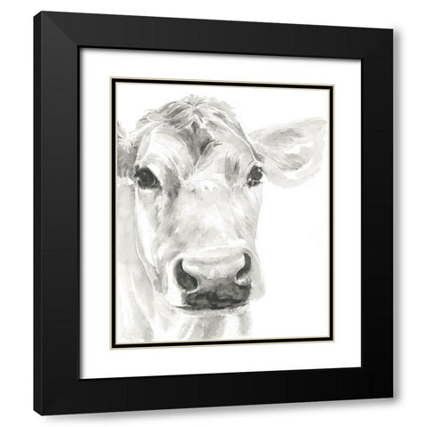 Farm Faces I Black Modern Wood Framed Art Print with Double Matting by Parker, Jennifer Paxton