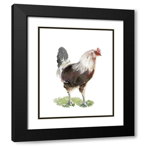 Chicken Dance I Black Modern Wood Framed Art Print with Double Matting by Parker, Jennifer Paxton