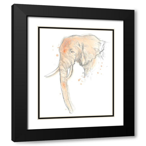 Blush Savannah I Black Modern Wood Framed Art Print with Double Matting by Vess, June Erica