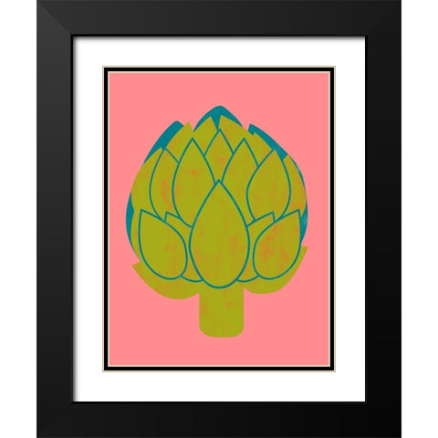 Veggie Party I Black Modern Wood Framed Art Print with Double Matting by Zarris, Chariklia