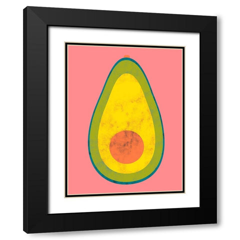 Veggie Party II Black Modern Wood Framed Art Print with Double Matting by Zarris, Chariklia