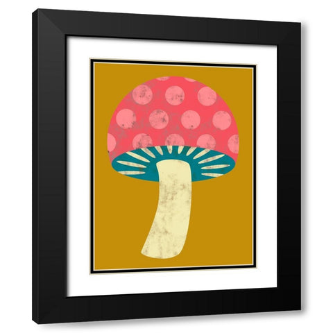 Veggie Party V Black Modern Wood Framed Art Print with Double Matting by Zarris, Chariklia